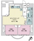 １３階建てマンション４階部分！
２ＬＤＫ！ペット可マンション♪(飼育細則有)
