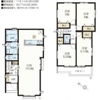 Ｂ号棟
４ＬＤＫ＋カースペース２台分
全居室収納あり♪