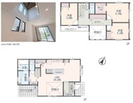 NO.６◆３ＬＤＫ＋ウォークインクローゼット＋
パントリー＋階段下収納＋吹抜け＋テラス土間