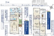 ２号棟◆３ＬＤＫ＋マルチスキップ＋３ウォークインクローゼット＋カースペース２台分