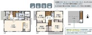 ４ＬＤＫ＋ルーフバルコニー
水まわりを固めた家事ラク動線♪
収納豊富です♪