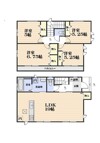 Ｂ号棟◆４ＬＤＫ
ＬＤＫ１９帖の広々空間！家族みんなでくつろげます♪
２部屋から行き来可能なワイドバルコニー！
洗濯物やお布団が気持ちよく干せます♪
