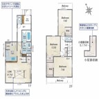 1号棟◆3LDK+2WIC+屋根裏収納+カースペース
玄関からリビングを経由せず、直接洗面室や浴室へアクセスしやすい配置になっており、帰宅後すぐに手洗いや入浴が可能です♪