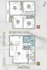 4LDK◆LDK広々18帖!対面式システムキッチンで家族と会話を楽しみながら、料理や家事が出来ます♪